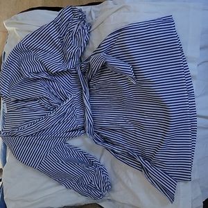 Blue Pinstripe Dress new with tags